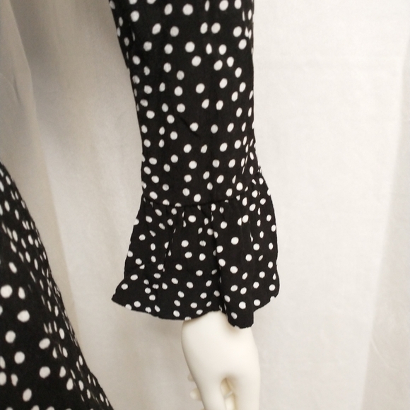Zara Black and White Polkadot Dress - Picture 6 of 12